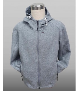 16. Gray Zipper Hoodie