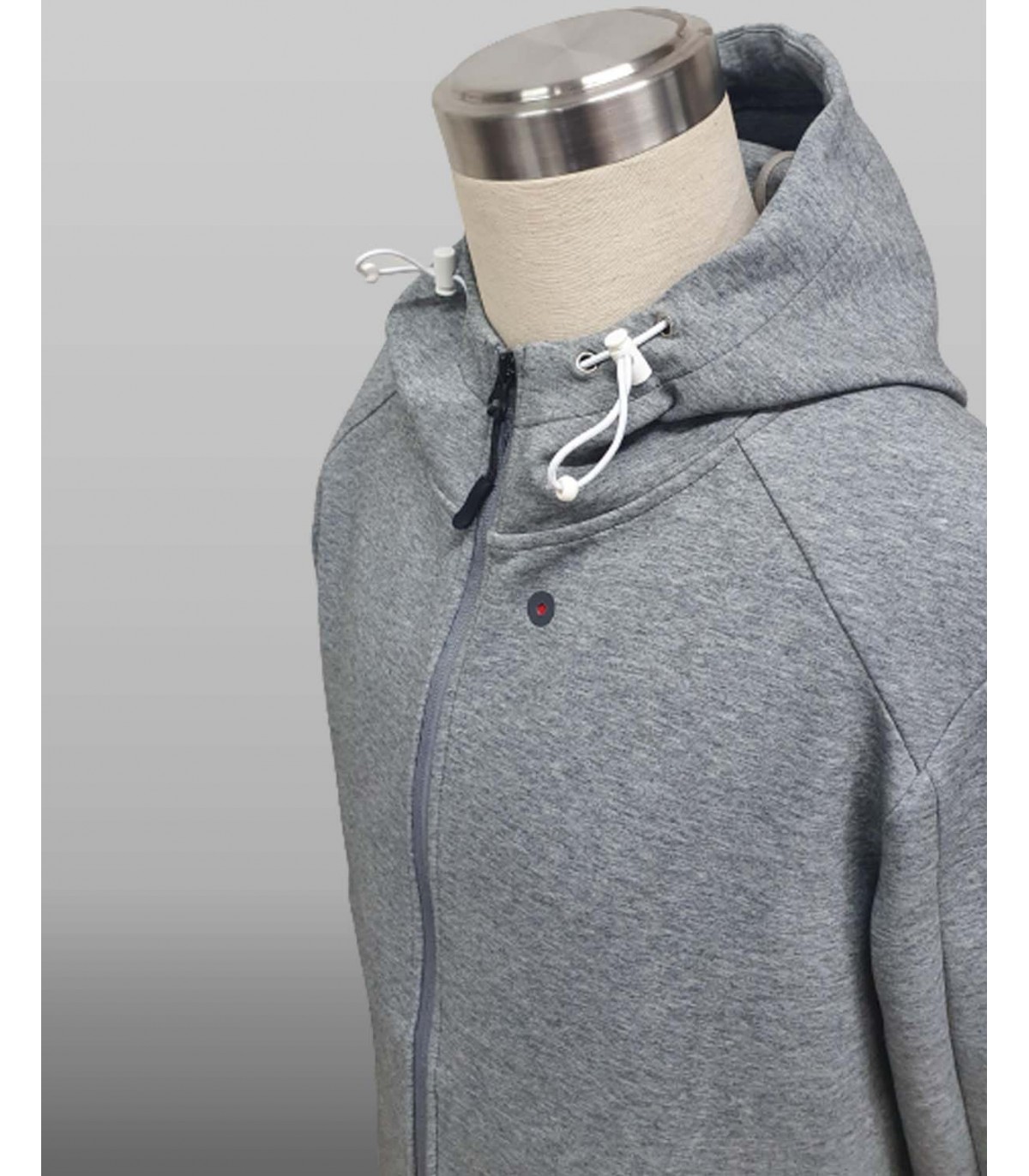 16. Gray Zipper Hoodie